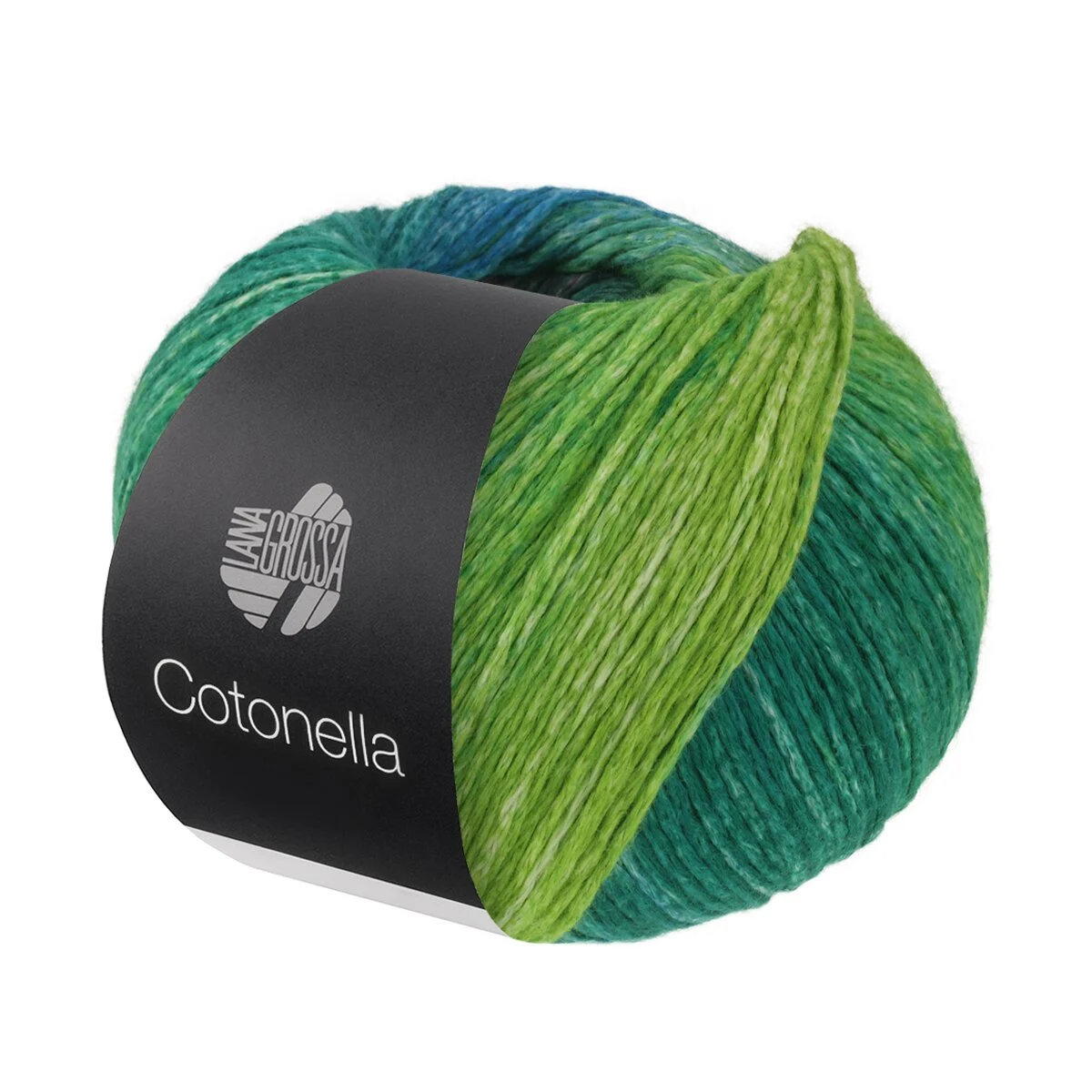 Lana Grossa - Cotonella 0017 petrol rotviolett fuchsia graulila mintgrün brombeer himbeer blau gelb
