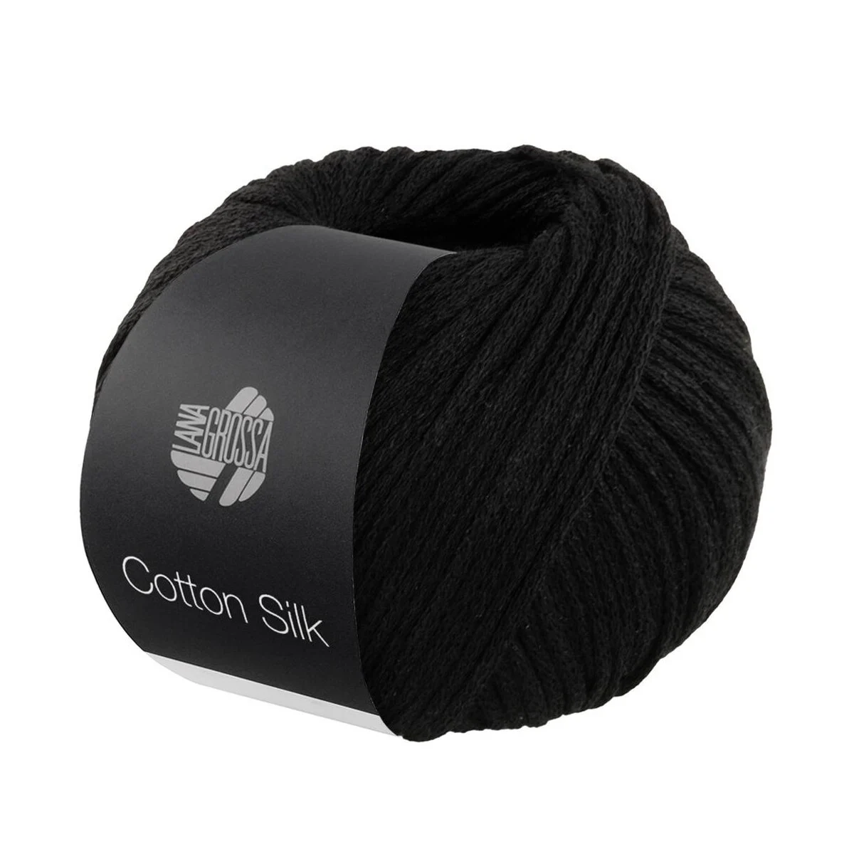 Lana Grossa - Cotton Silk 0012 schwarz