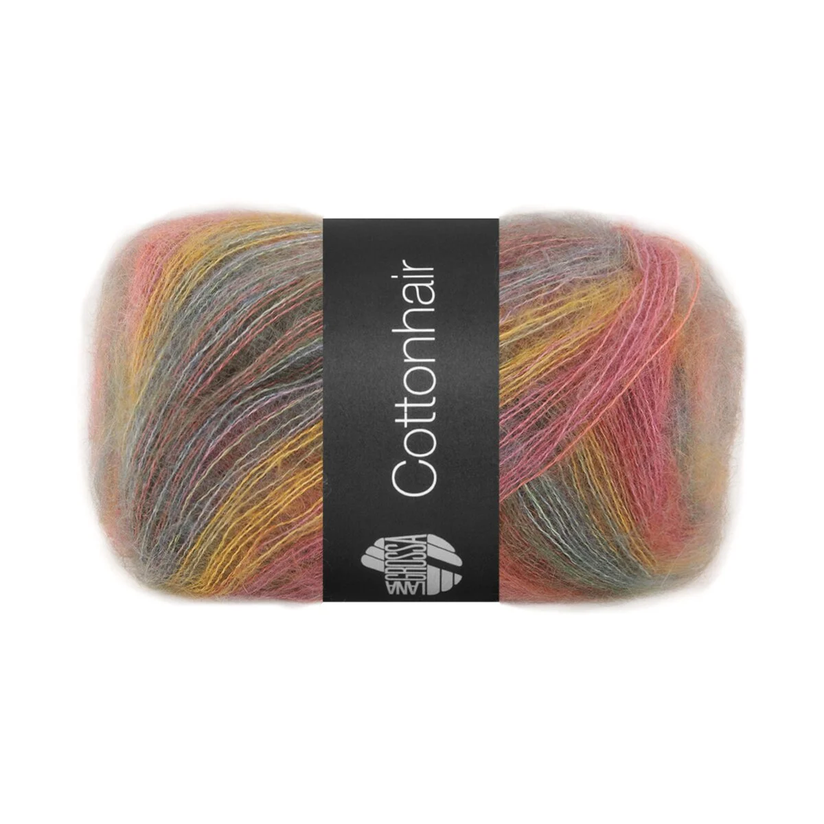 Lana Grossa - Cottonhair 0106 umbra beere ockergelb altrosa pink fuchsia rauchblau