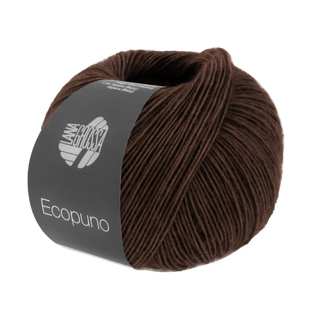 Lana Grossa - Ecopuno 0212 schwarzbraun