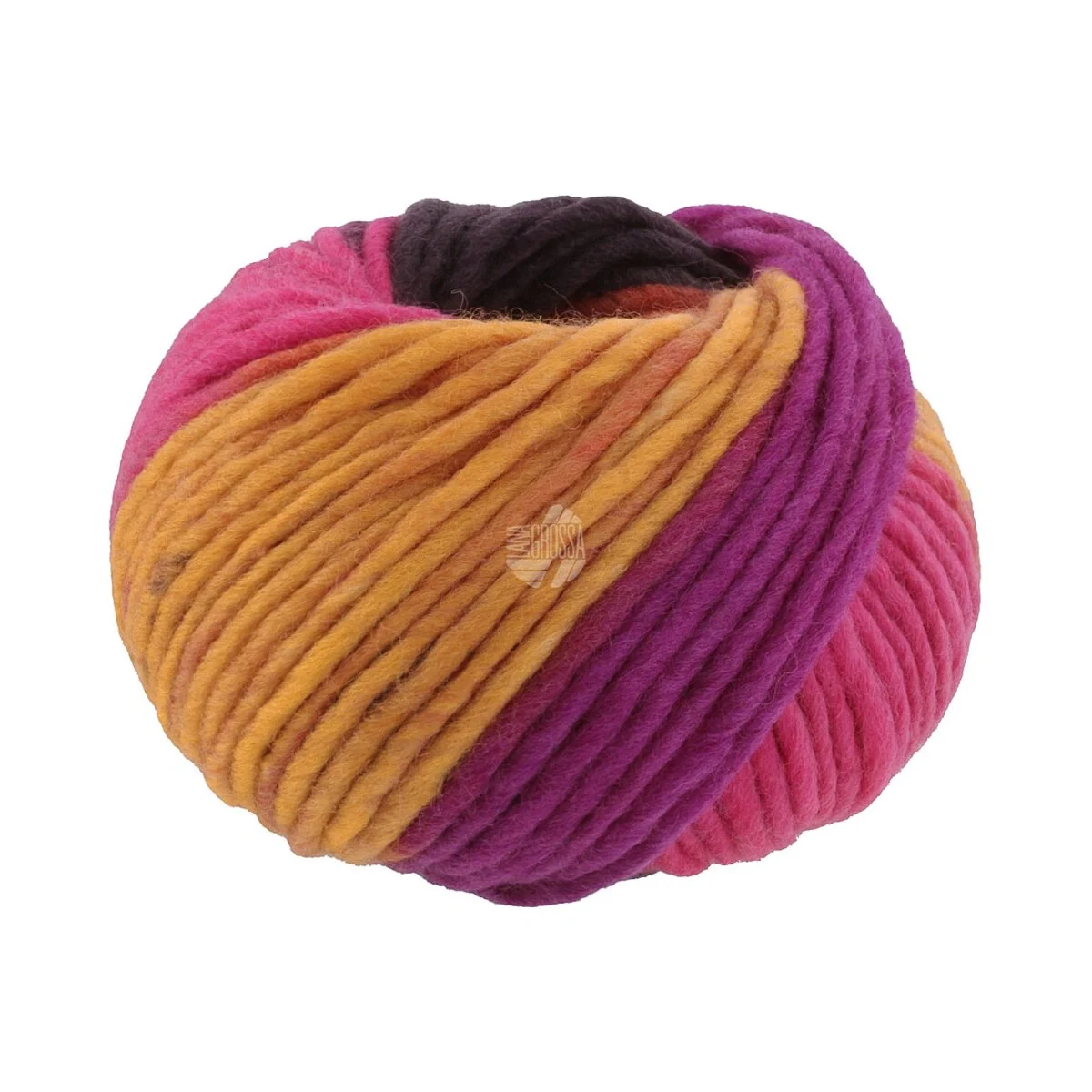 Lana Grossa - Feltro Arco 0442 pink goldgelb zyklam orange schwarzbraun