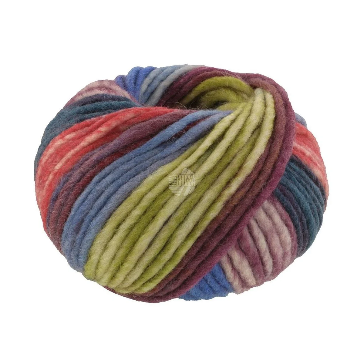 Lana Grossa - Feltro Bosco 0723 helloliv rotviolett jeans blau altrosa dunkelgrün erika rauchblau