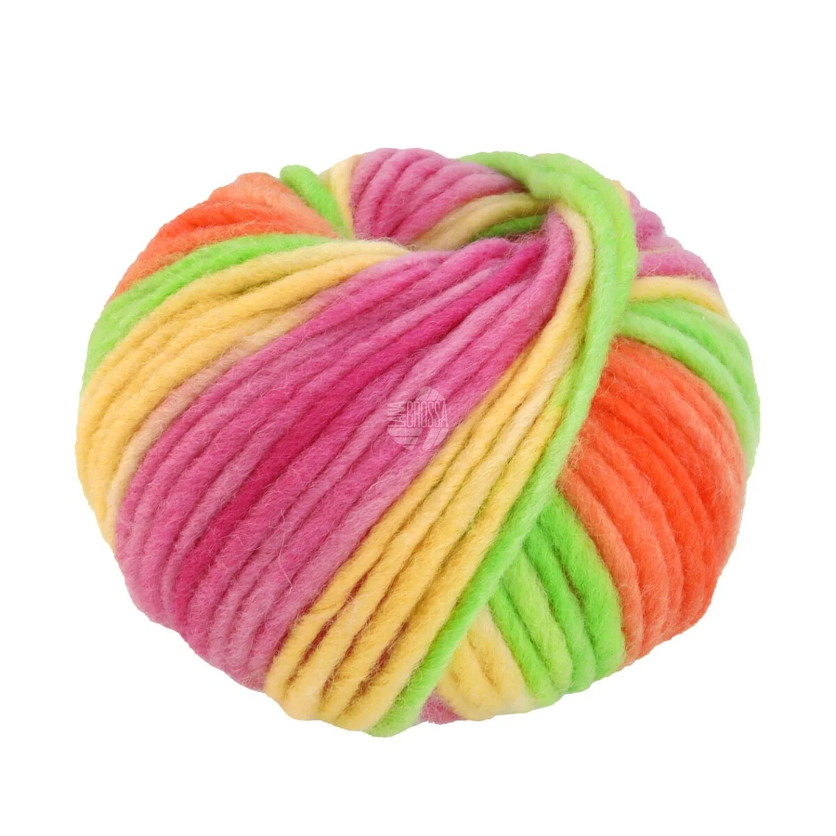 Lana Grossa - Feltro Print 1305 gelbgrün orange pink narzissengelb