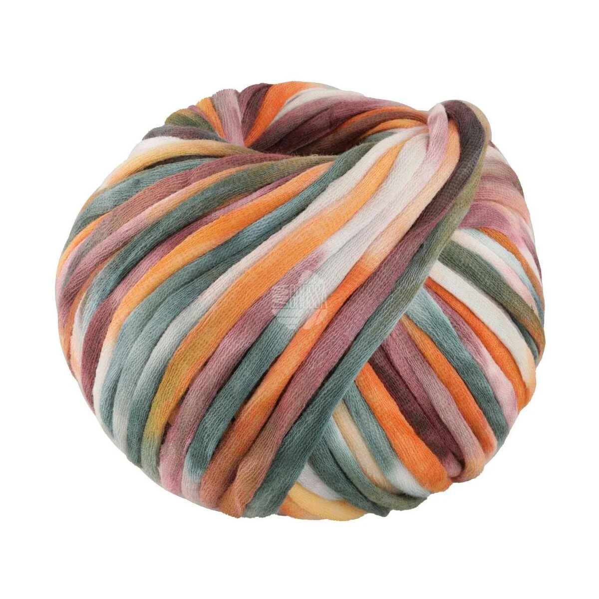 Lana Grossa - Gelato 0014 orange beere weiß pink rosa graugrün