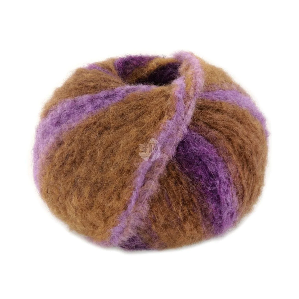 Lana Grossa - Gigante 0004 lila khaki umbra dunkelviolett graulila