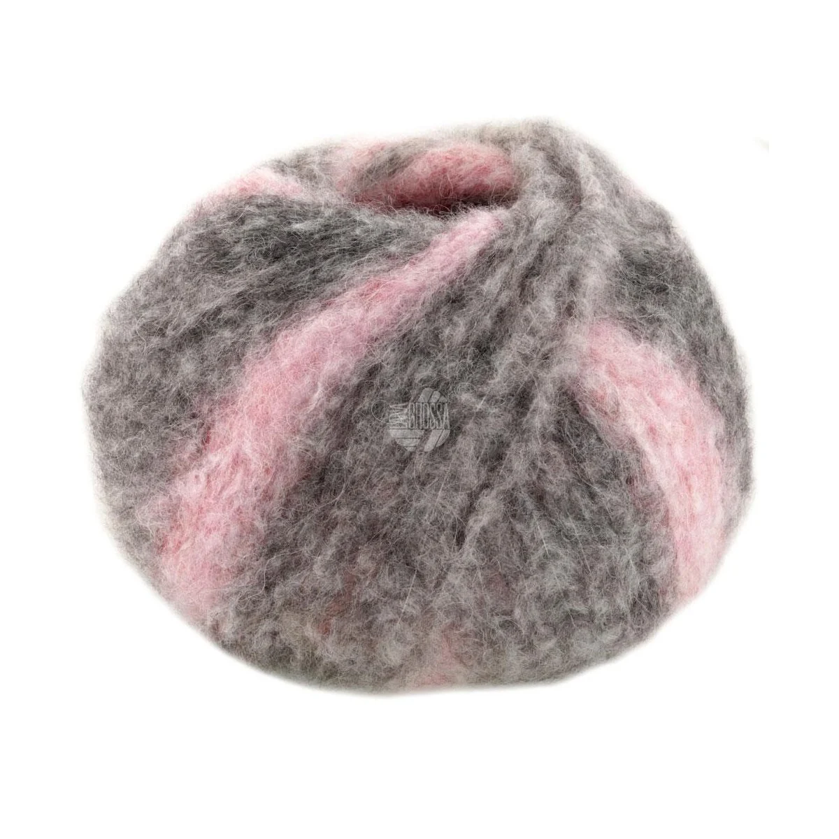Lana Grossa - Gigante 0011 rosa flieder mittel- dunkelgrau