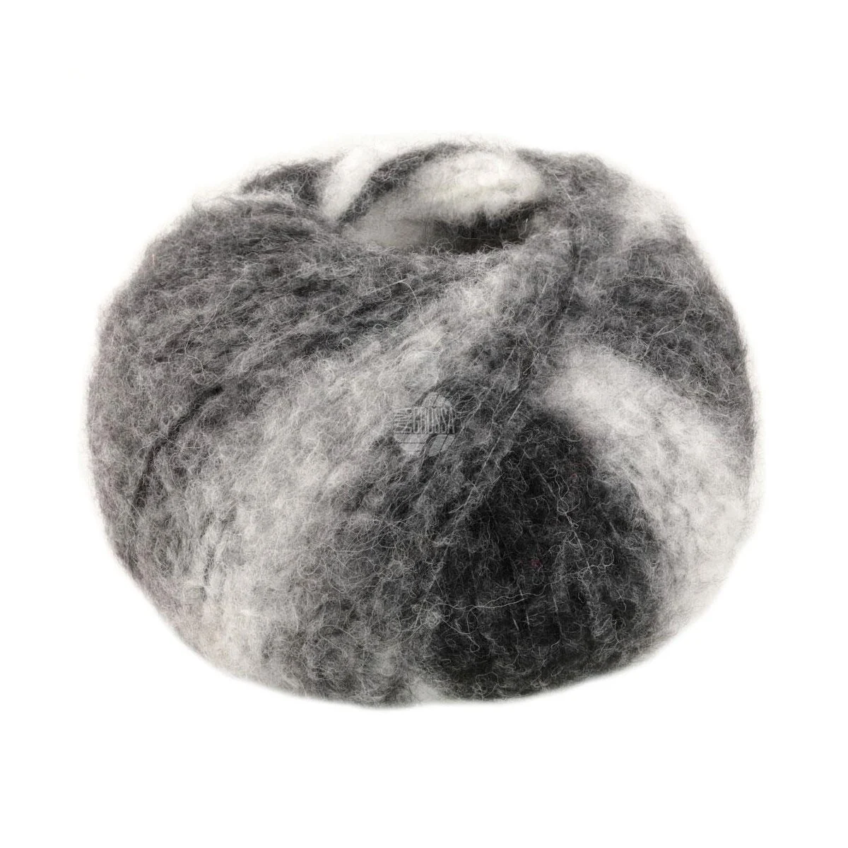 Lana Grossa - Gigante 0012 silber- hell- dunkelgrau anthrazit