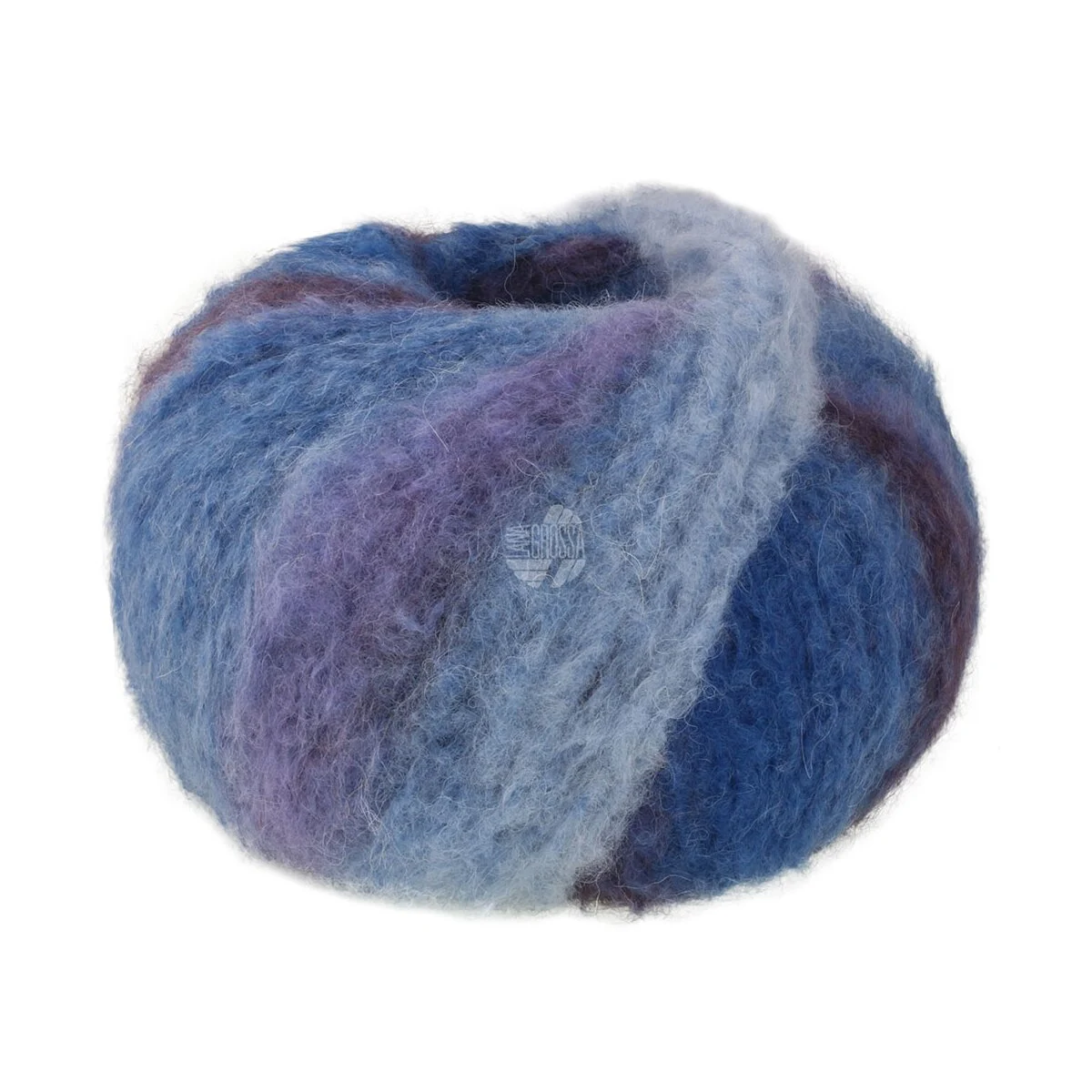 Lana Grossa - Gigante 0013 aubergine blaulila hellbalu himmelblau marine tintenblau graublau