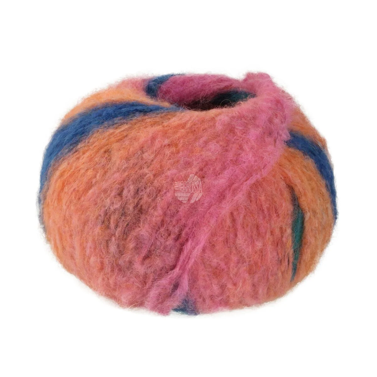 Lana Grossa - Gigante 0015 mandarin petrolgrün pink petrolblau tannengrün smaragd