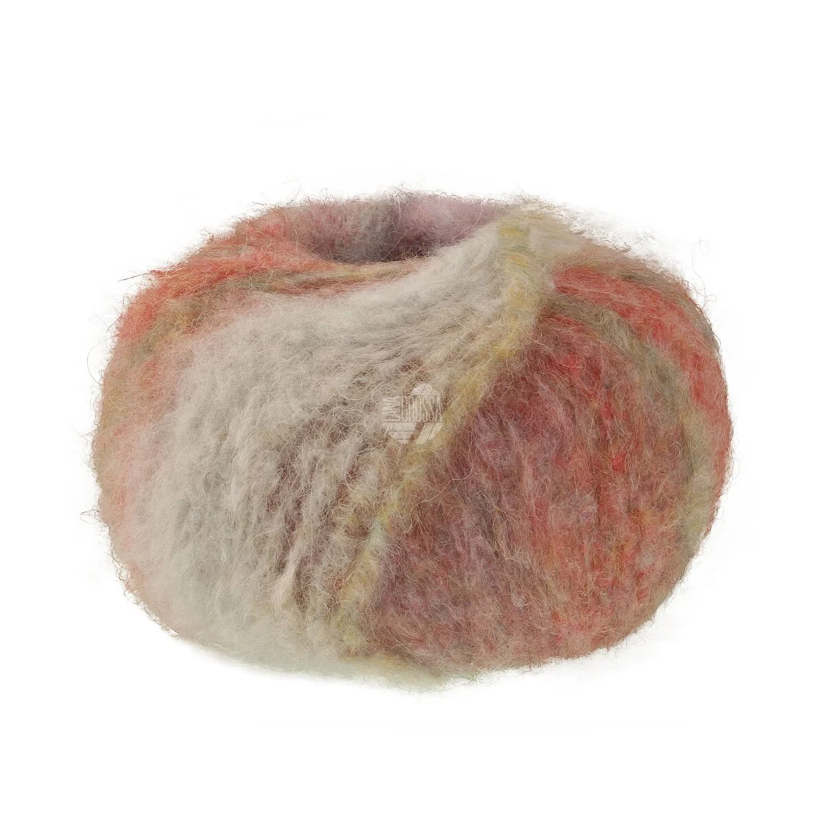 Lana Grossa - Gigante Multi 0108 grünbeige sandbeige blasslila flieder dunkelrot perlbeige graubeige camel