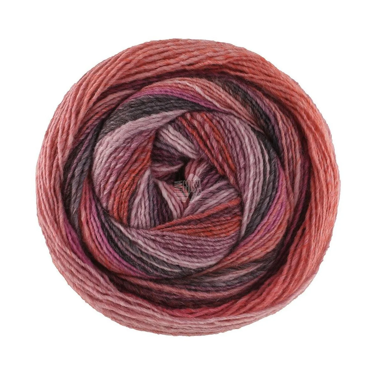 Lana Grossa - Gomitolo Fumo 0513 blassrosa rosa pink hellgrau dunkelgrau terrakotta