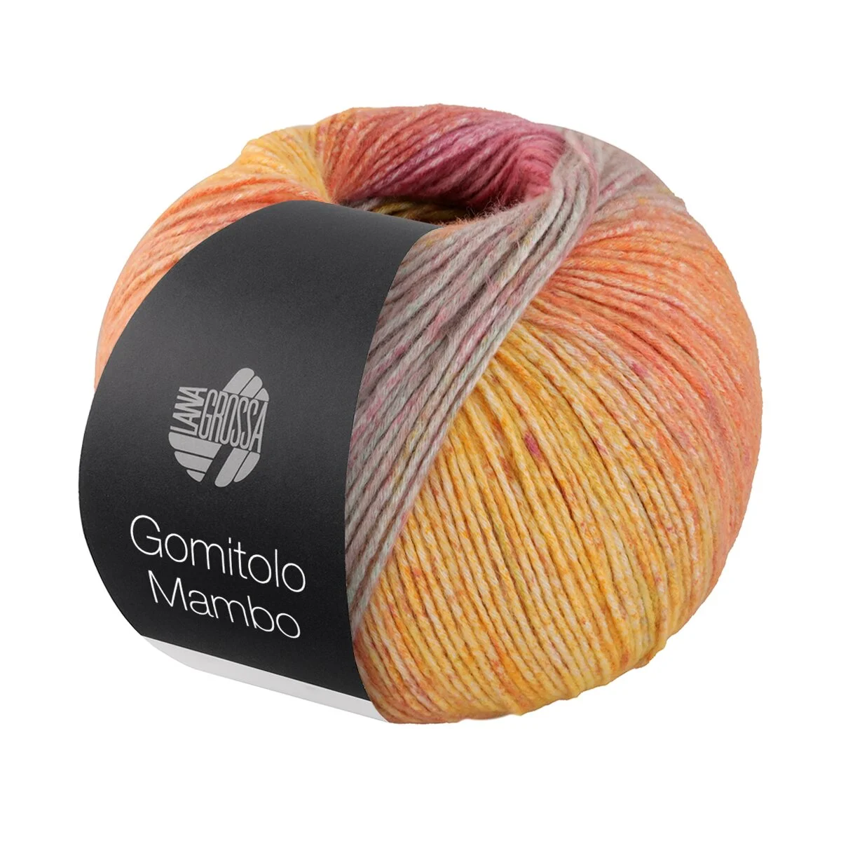 Lana Grossa - Gomitolo Mambo 2033 grüngelb hellgelb orange pink pastelltürkis mandarin mint