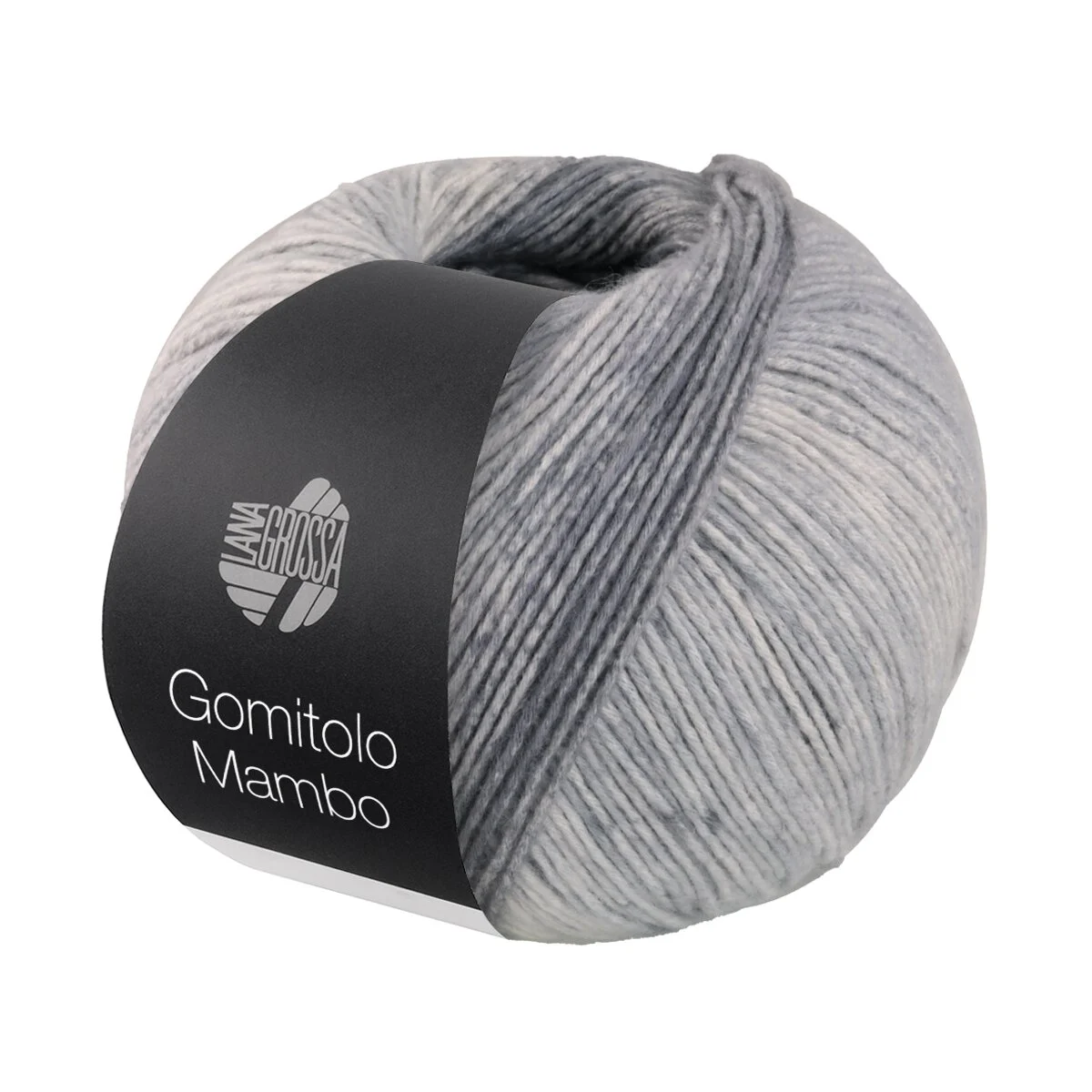 Lana Grossa - Gomitolo Mambo 2036 dunkelgrau hellgrau steinbeige ecru