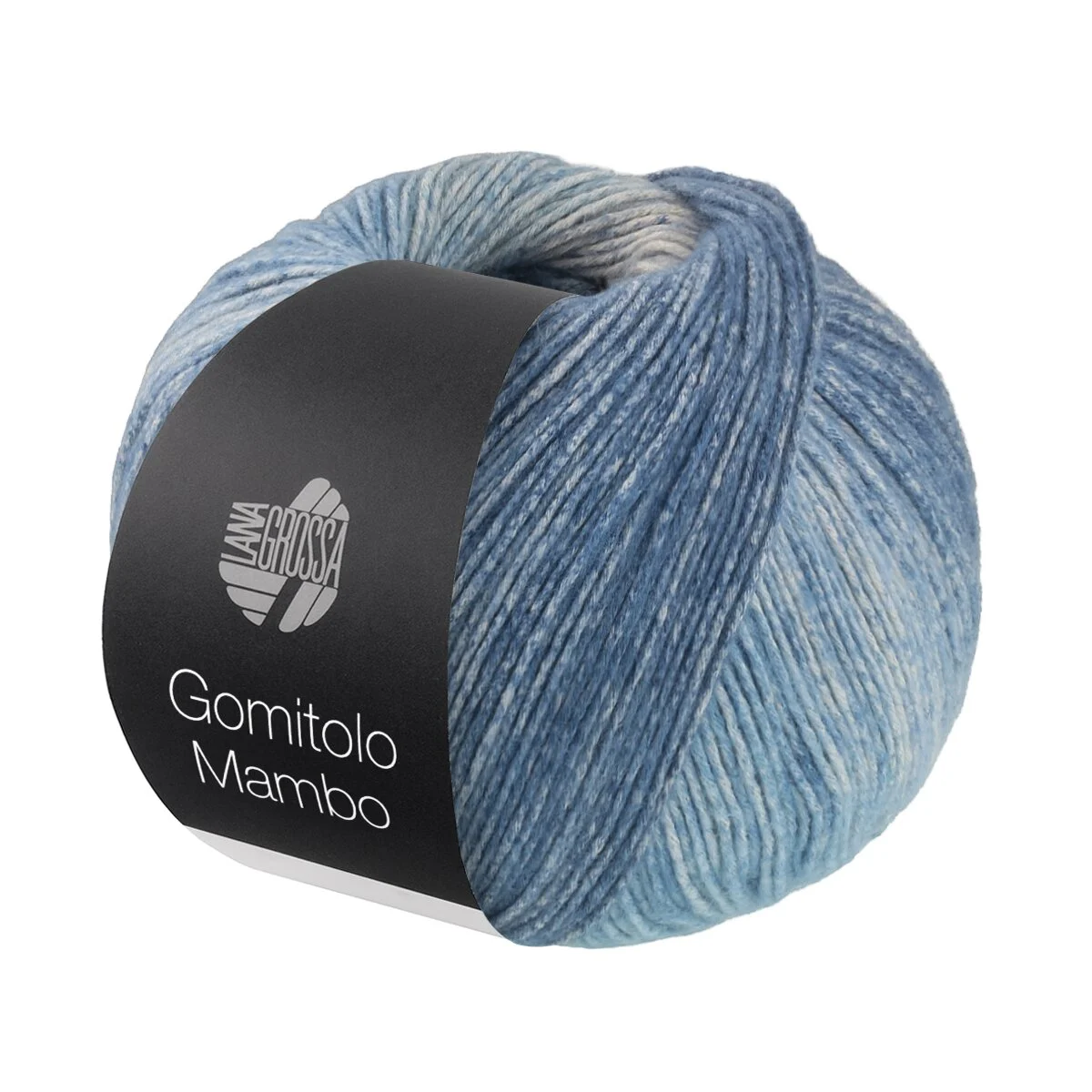 Lana Grossa - Gomitolo Mambo 2039 jeansblau hellgrau graublau himmelblau