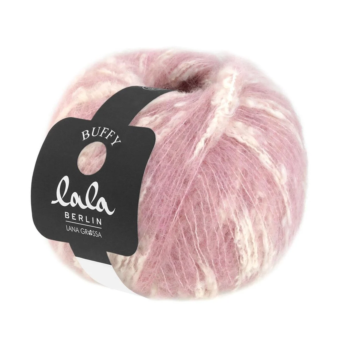 Lana Grossa - Lala Berlin Buffy 0002 rosa rohweiß
