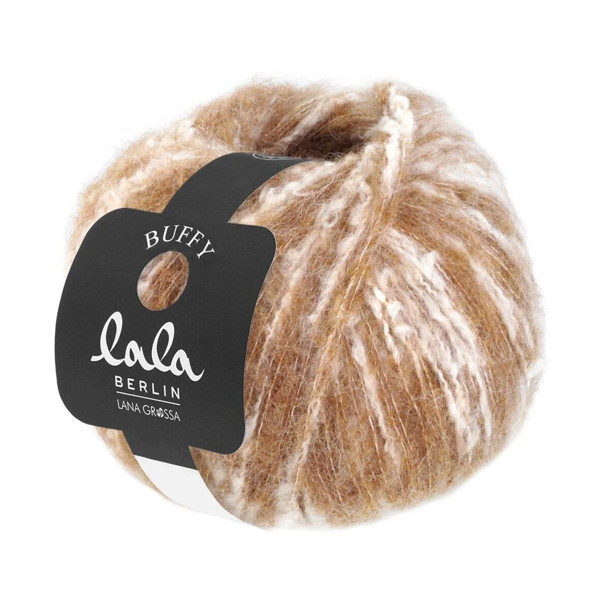 Lana Grossa - Lala Berlin Buffy 0009 camel rohweiß
