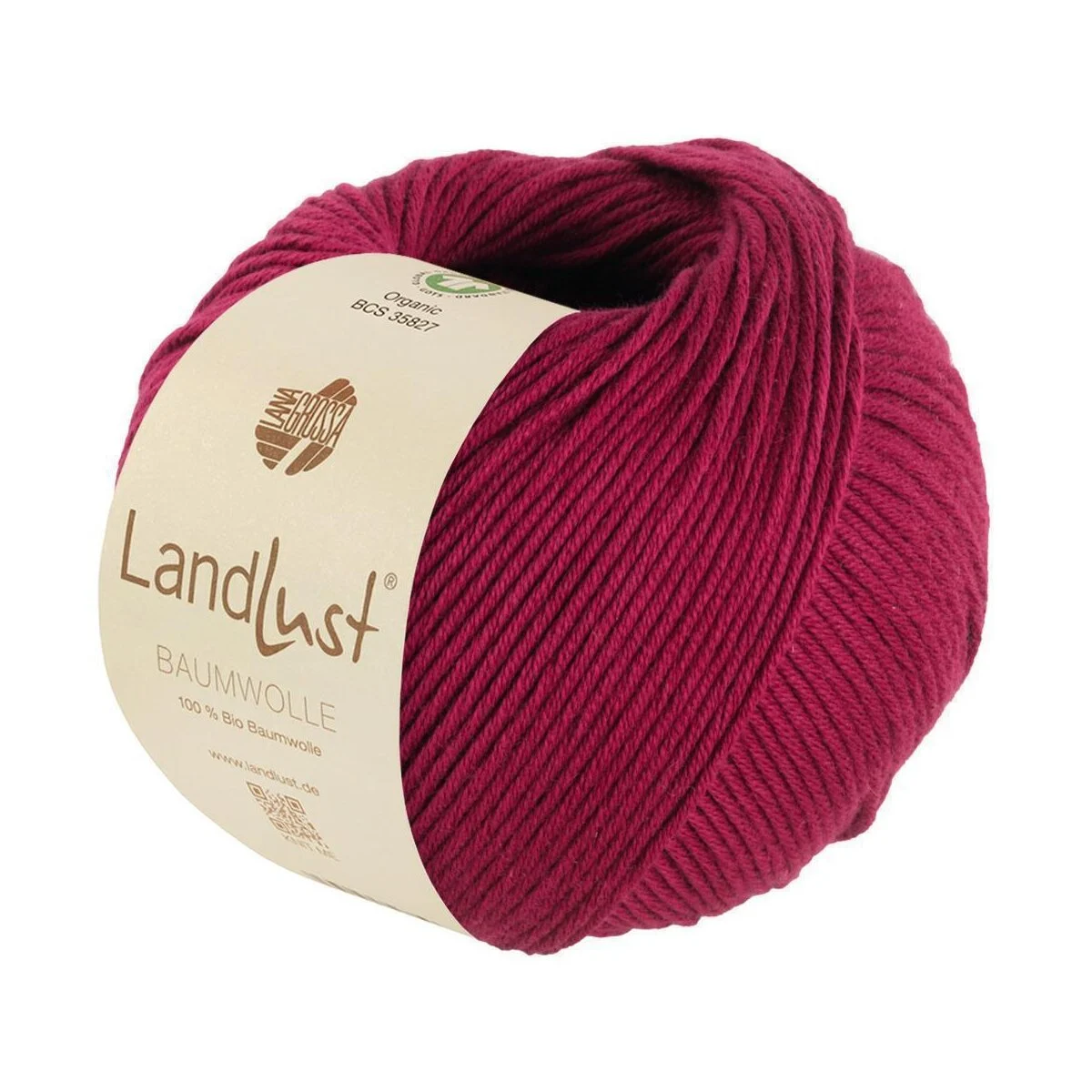 Lana Grossa - Landlust Baumwolle GOTS 0023 weinrot