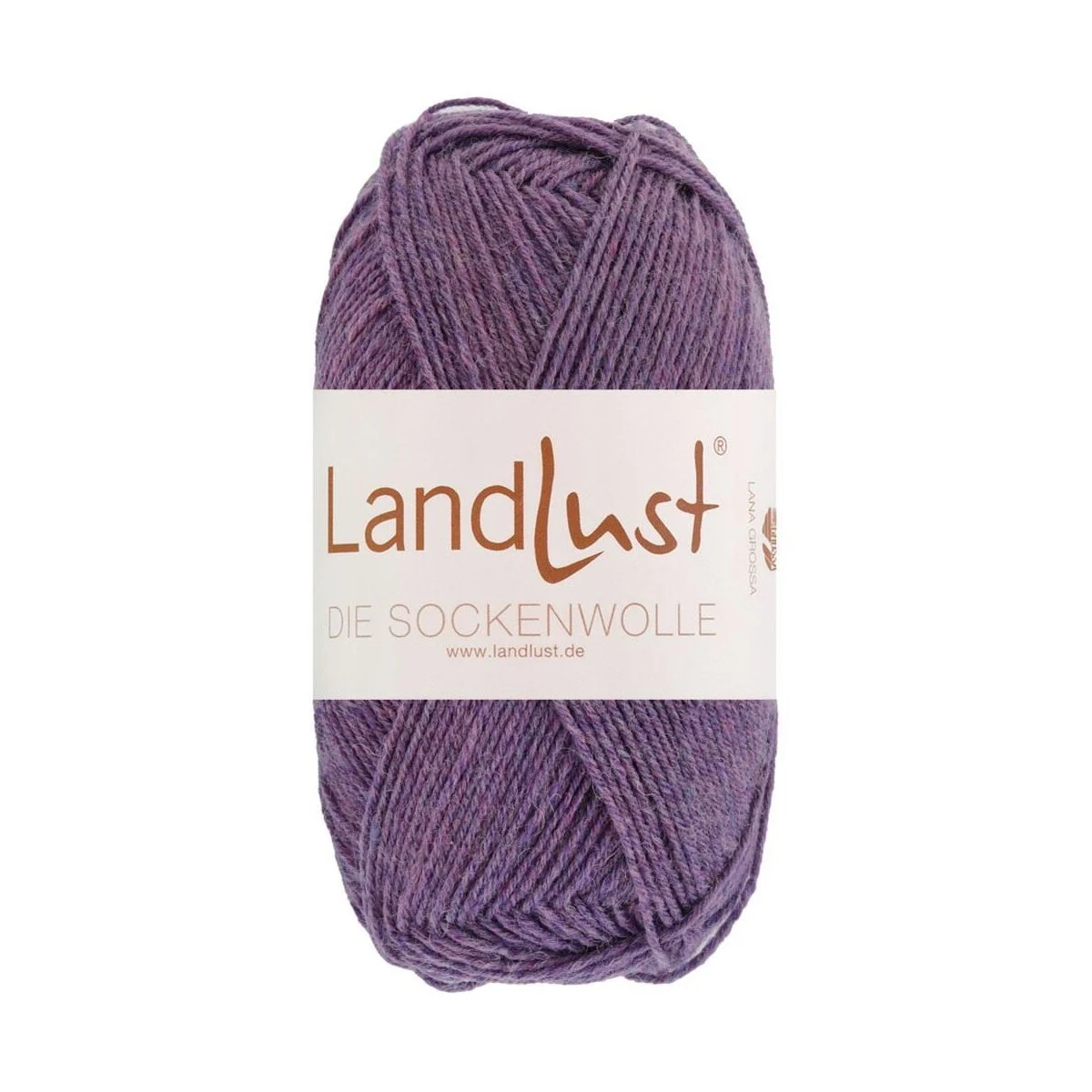 Lana Grossa - Landlust die Sockenwolle 50g Mélange 1601 dunkelviolett meliert