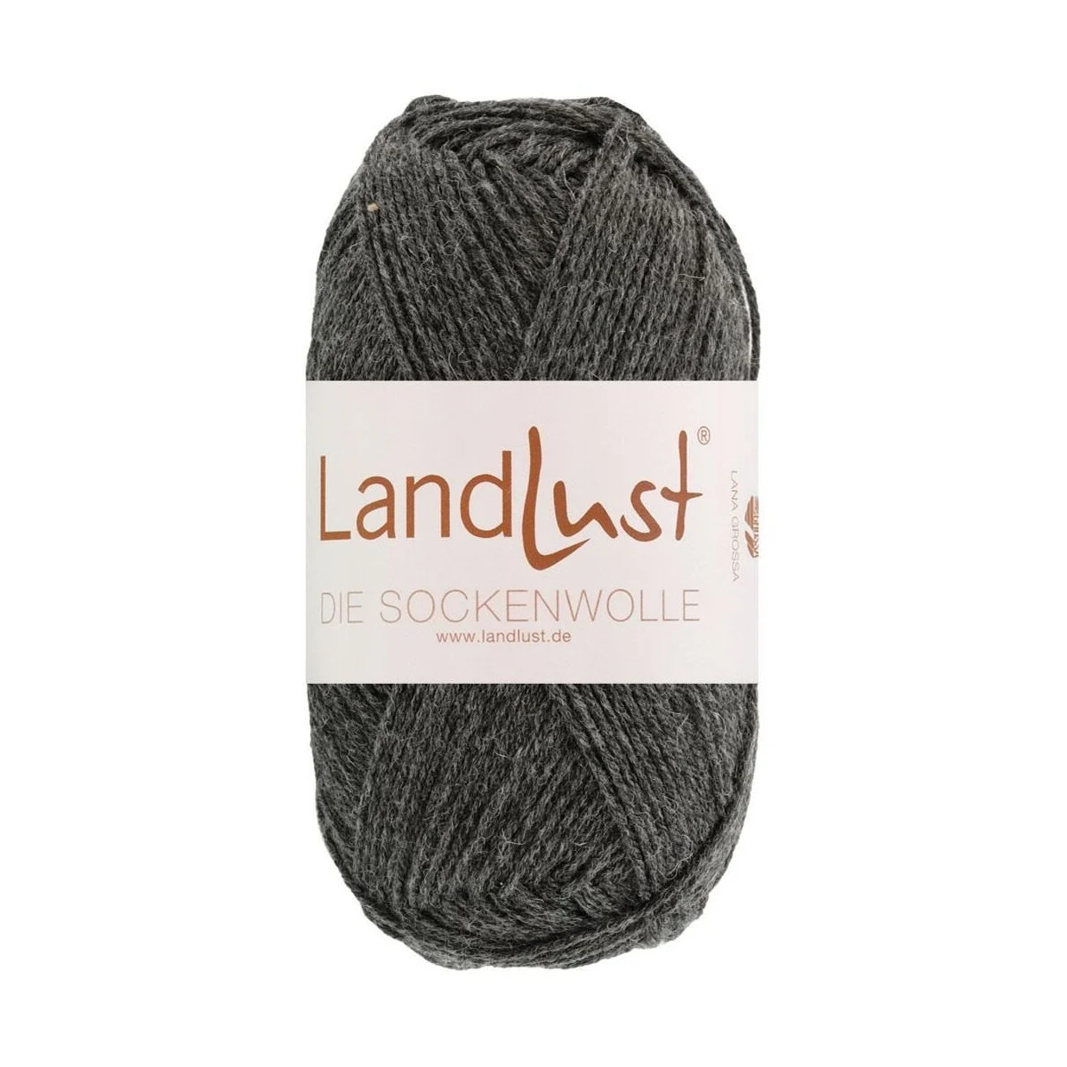 Lana Grossa - Landlust die Sockenwolle 50g Mélange 1606 anthrazit meliert