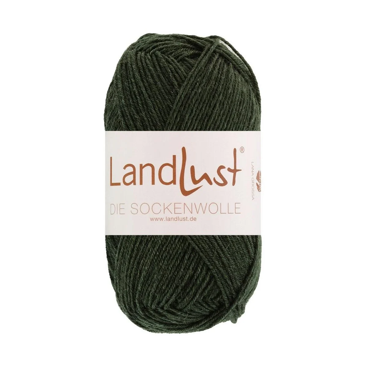 Lana Grossa - Landlust die Sockenwolle 50g Mélange 1610 schwarzgrün meliert