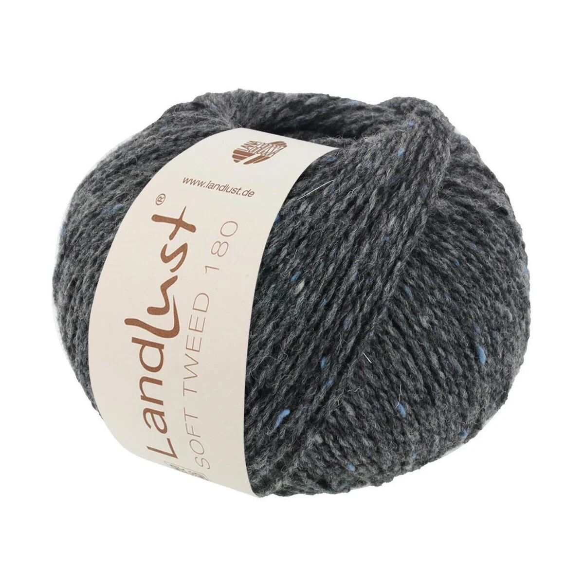 Lana Grossa - Landlust Soft Tweed 180 0105 anthrazit meliert