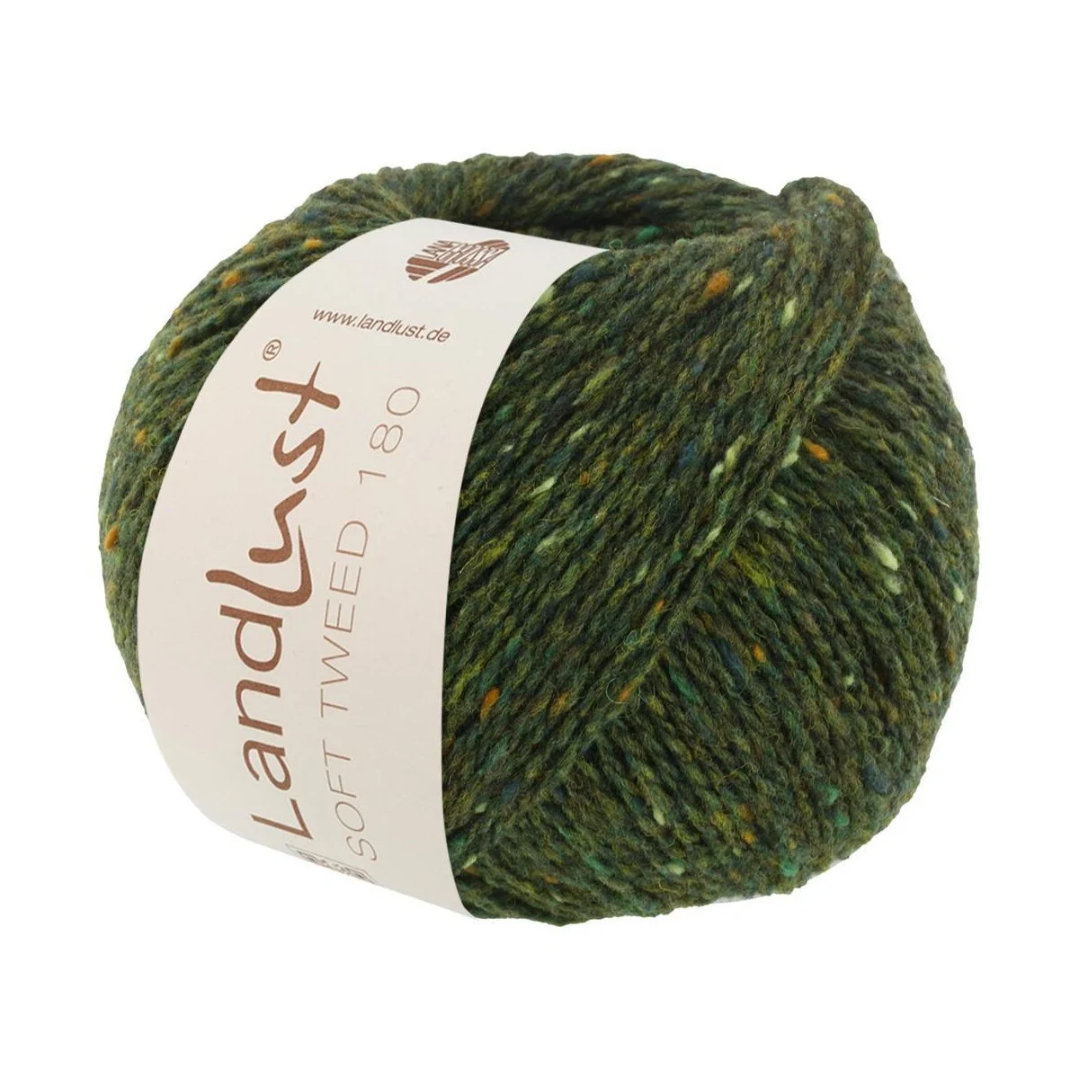 Lana Grossa - Landlust Soft Tweed 180 0107 dunkelgrün meliert
