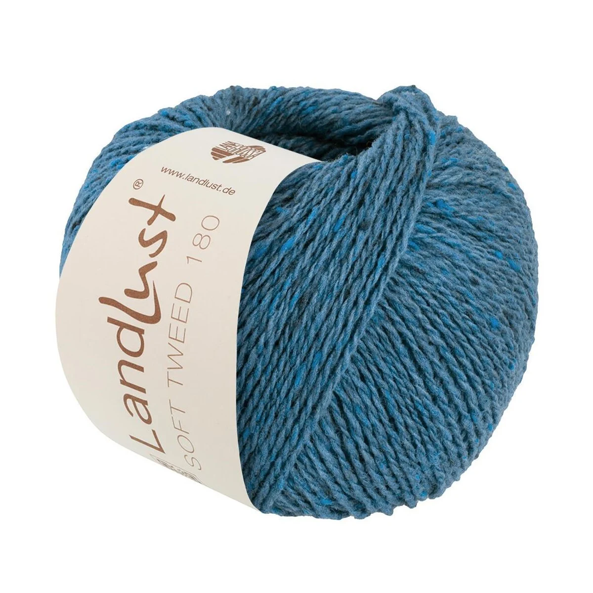 Lana Grossa - Landlust Soft Tweed 180 0129 türkisblau meliert