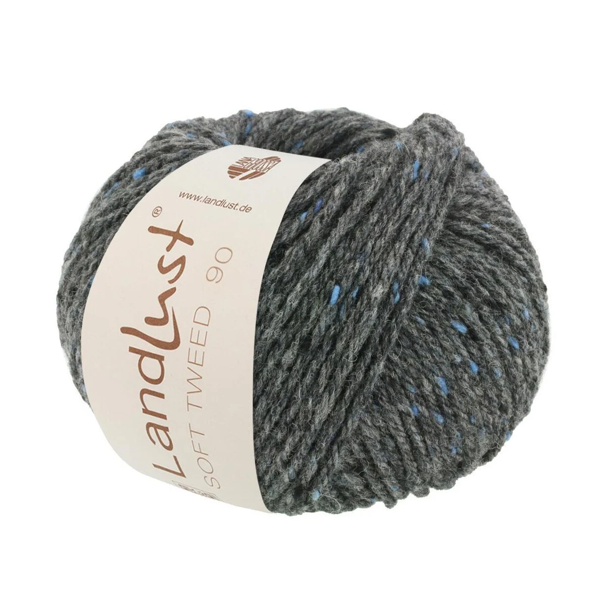 Lana Grossa - Landlust Soft Tweed 90 0005 anthrazit meliert