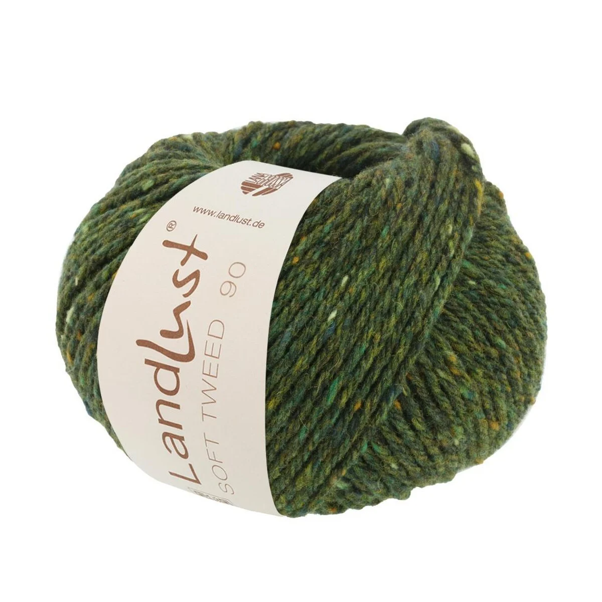 Lana Grossa - Landlust Soft Tweed 90 0007 dunkelgrün meliert