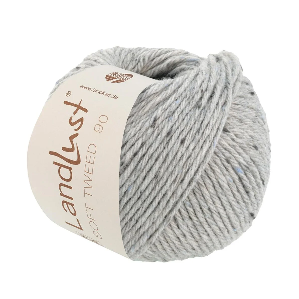 Lana Grossa - Landlust Soft Tweed 90 0017 hellgrau meliert