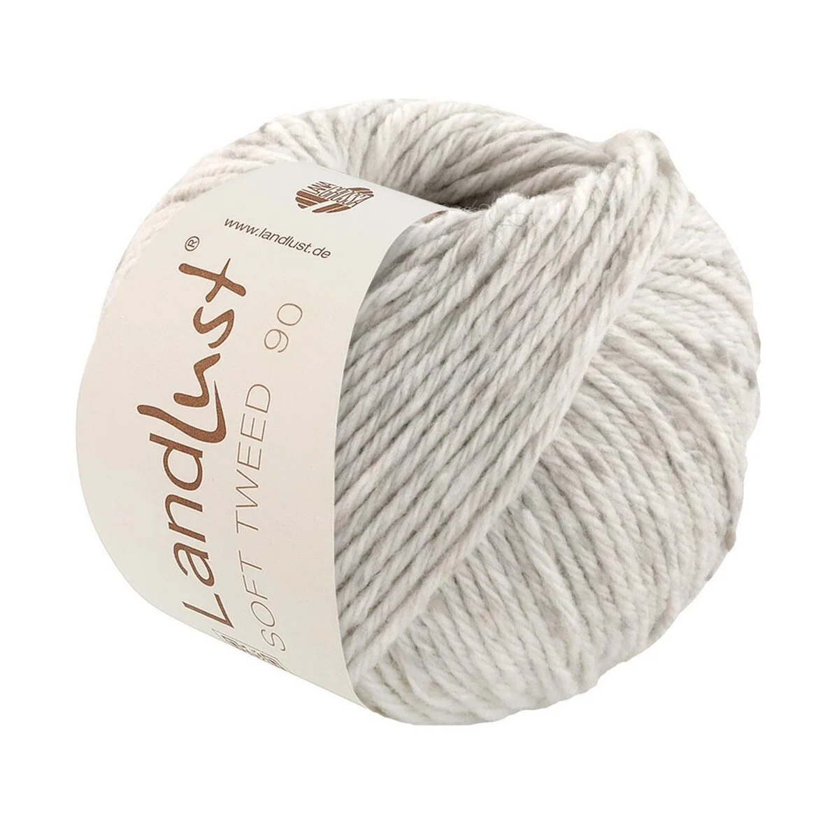 Lana Grossa - Landlust Soft Tweed 90 0025 silbergrau meliert