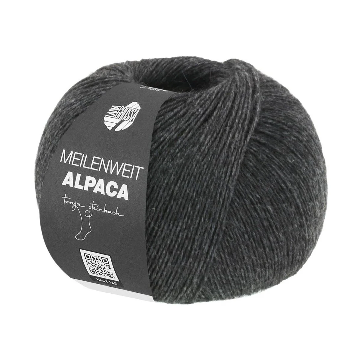 Lana Grossa - Meilenweit 100g Alpaca 2015 anthrazit
