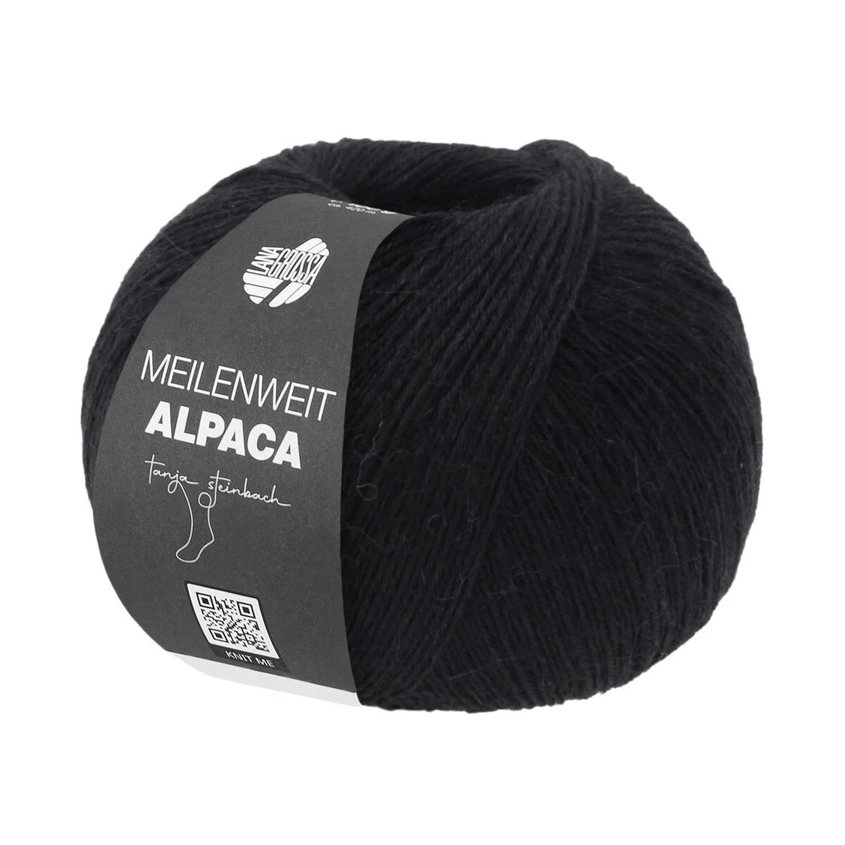Lana Grossa - Meilenweit 100g Alpaca 2016 schwarz