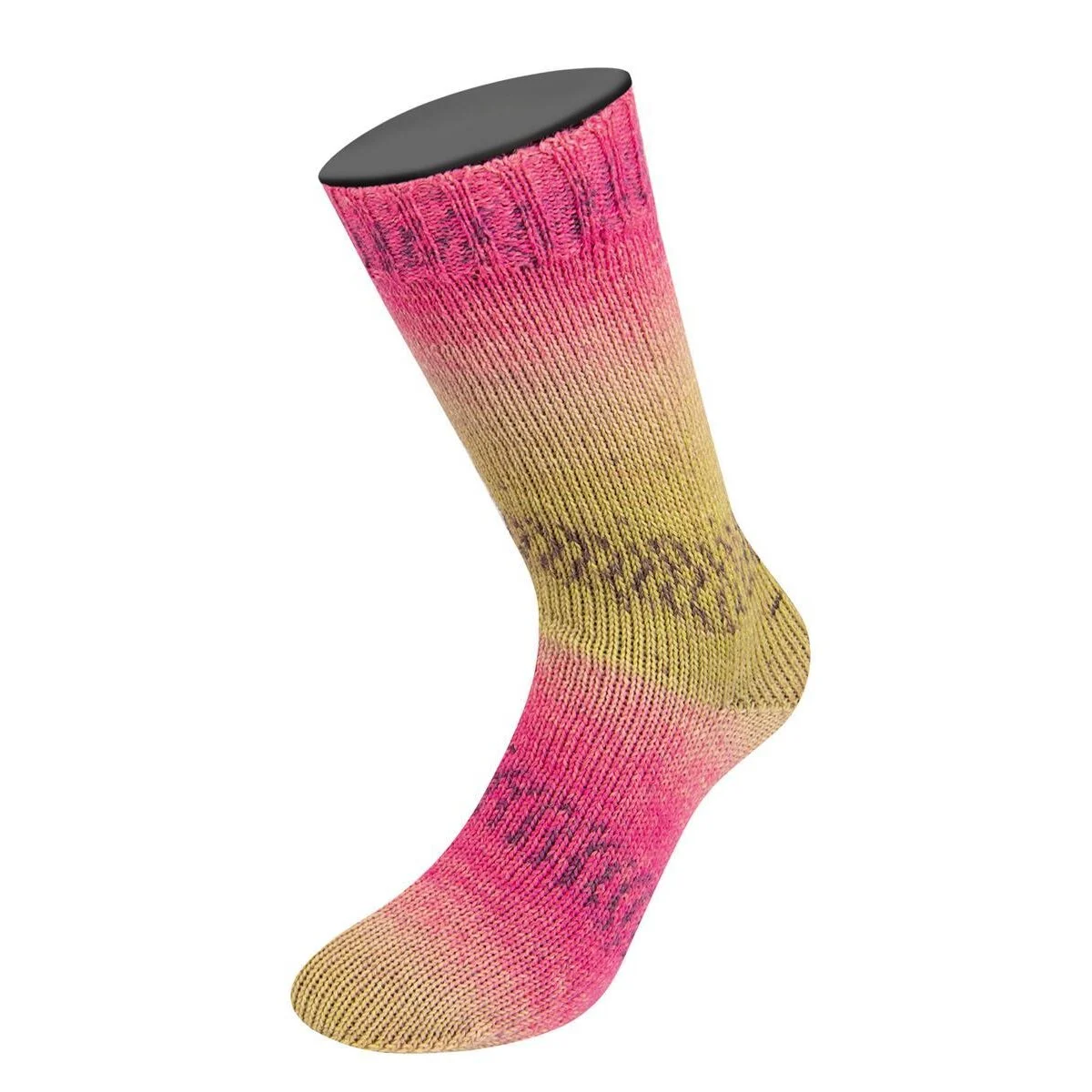 Lana Grossa - Meilenweit 100g Alpaca Print II 2201 rosa pink violett blassgelb senfgelb limette beige khaki