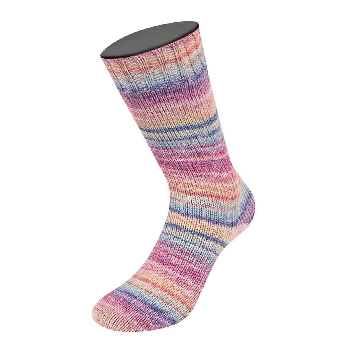 Lana Grossa - Meilenweit 100g Cotone Vegano Mango 4457 hellrot natur fuchsia gelb zartgrün hellblau blau