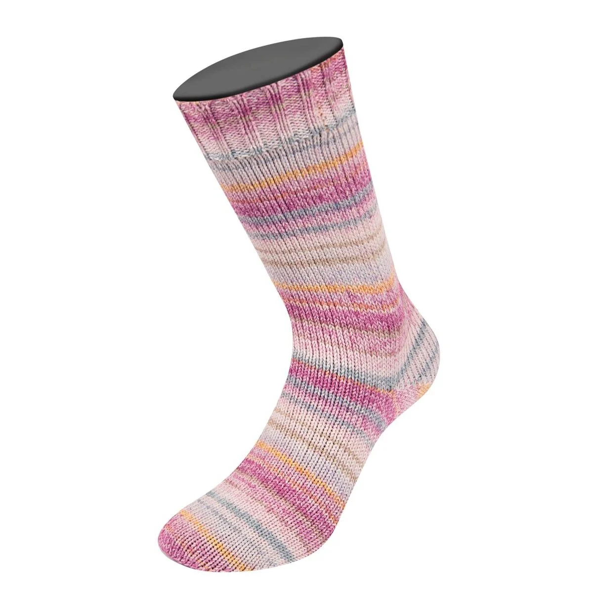 Lana Grossa - Meilenweit 100g Cotone Vegano Mango 4458 rosa safrangelb fuchsia lachs beige grüngrau puderrosa