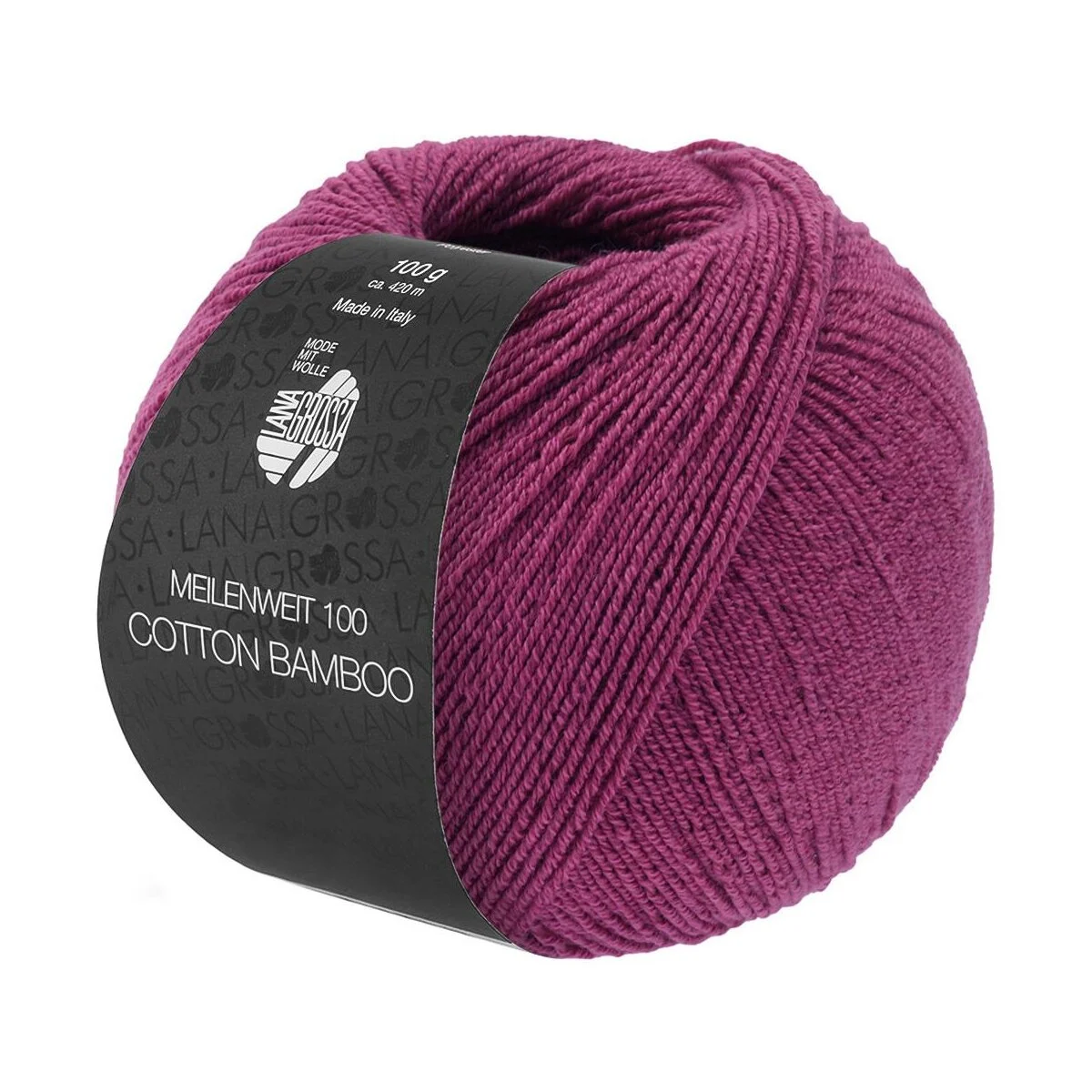 Lana Grossa - Meilenweit 100g Cotton Bamboo 0036 fuchsia