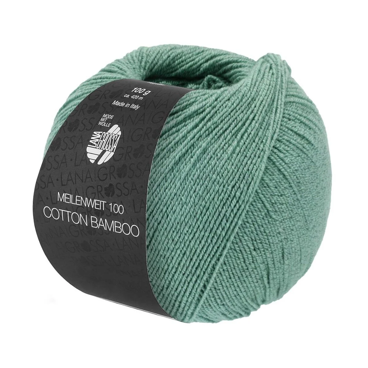 Lana Grossa - Meilenweit 100g Cotton Bamboo 0038 jade