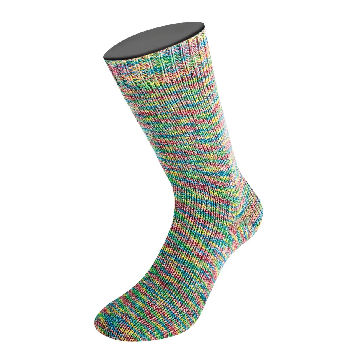 Lana Grossa - Meilenweit 100g Cotton Bamboo Pepita 2506 jeansblau gelb grün dunkelrot karamell
