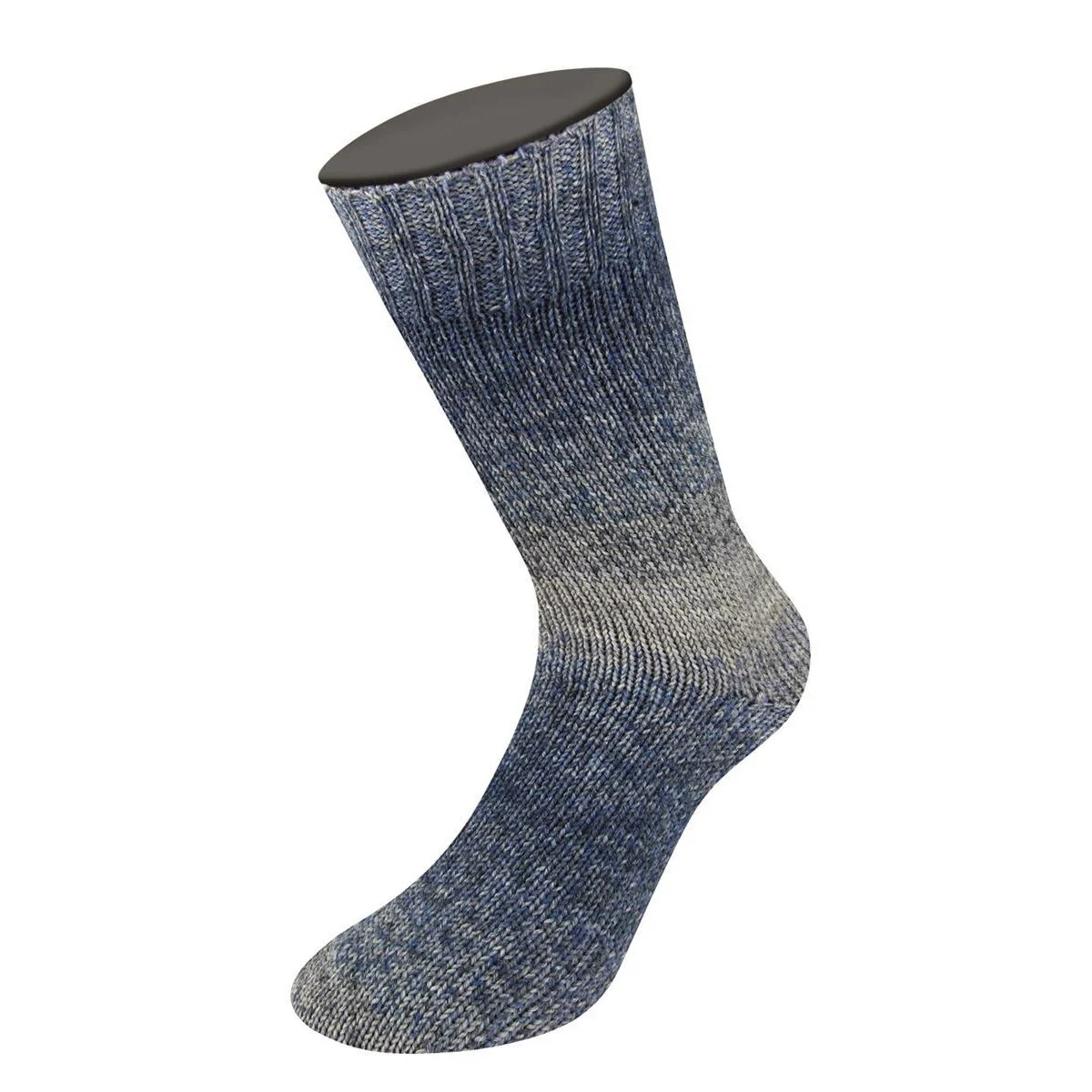 Lana Grossa - Meilenweit 100g Denim Mix Blue 4609 hellgrau dunkelgrau blau nachtblau