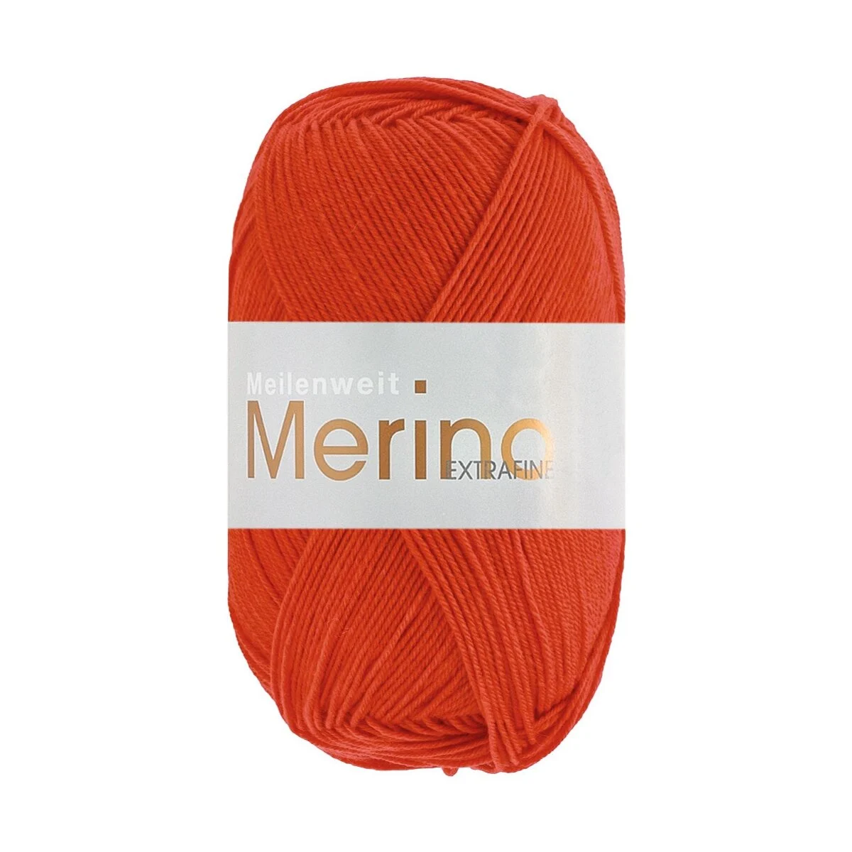 Lana Grossa - Meilenweit 100g Merino Extrafine uni 2463 kürbisrot