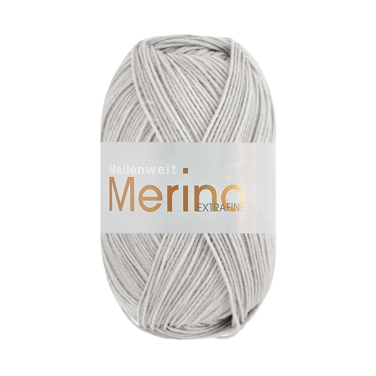 Lana Grossa - Meilenweit 100g Merino Extrafine uni 2464 hellgrau