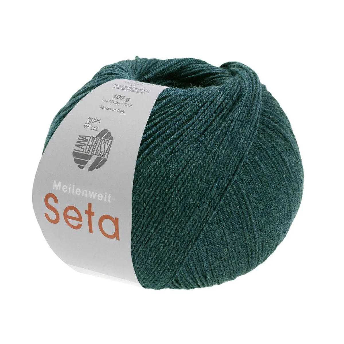 Lana Grossa - Meilenweit 100g Seta 0035 dunkeltürkis