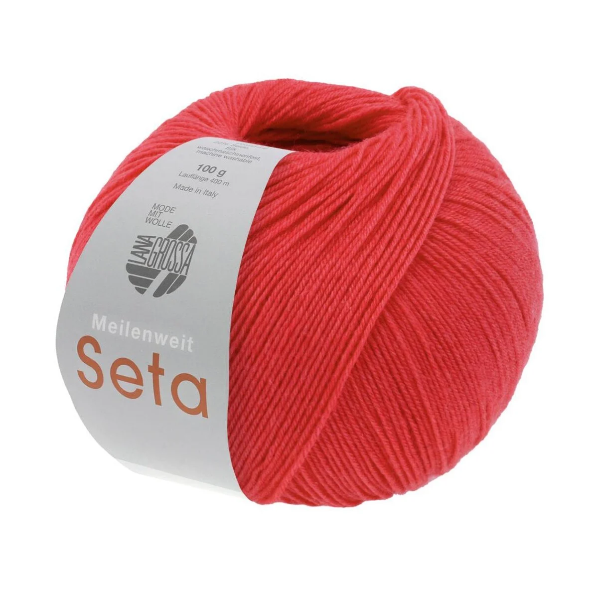Lana Grossa - Meilenweit 100g Seta 0038 feuerrot