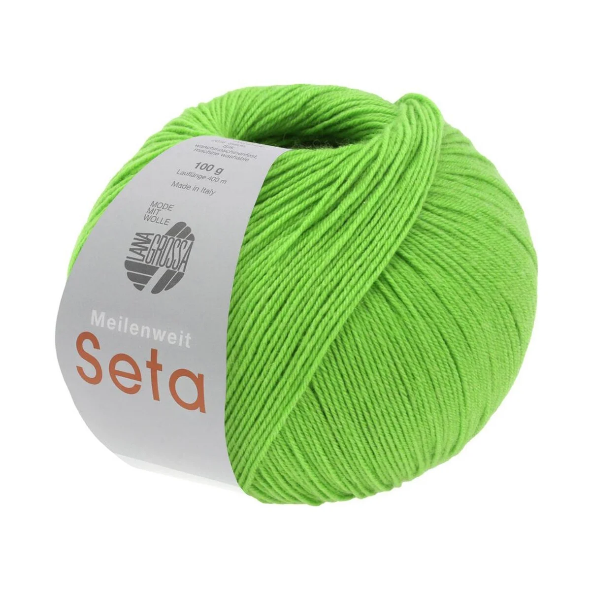 Lana Grossa - Meilenweit 100g Seta 0042 frühlingsgrün
