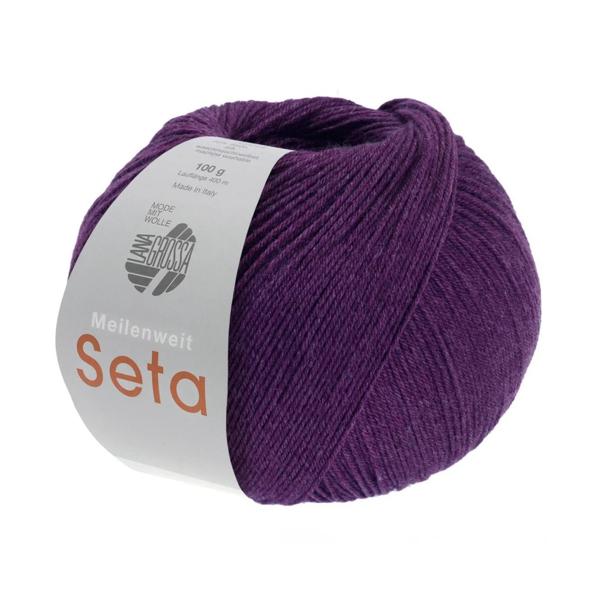 Lana Grossa - Meilenweit 100g Seta 0043 dunkelviolett