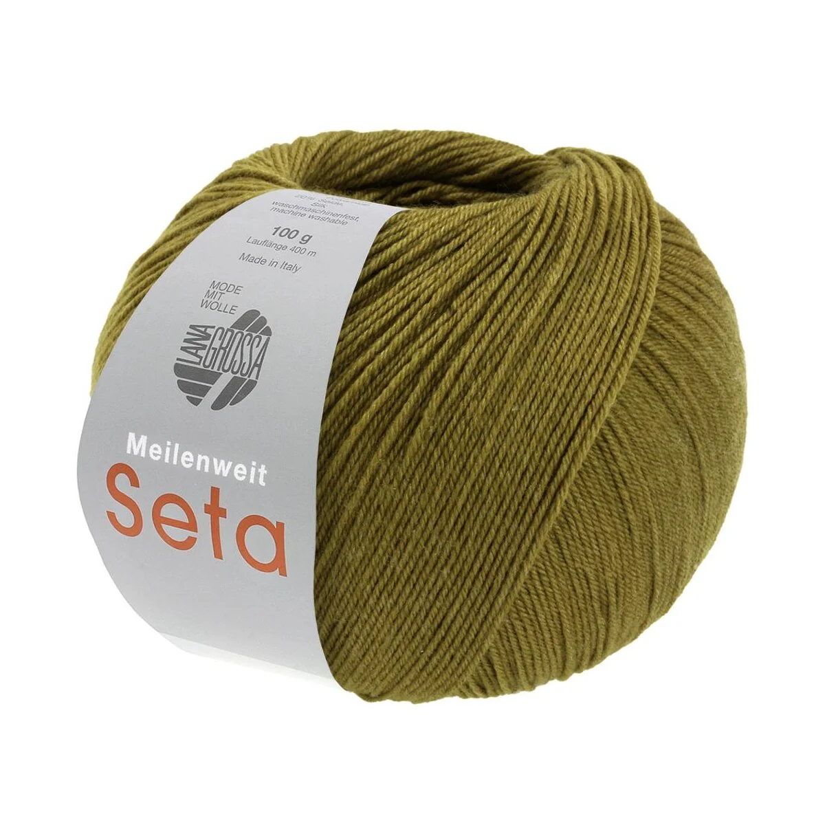Lana Grossa - Meilenweit 100g Seta 0049 laubgrün