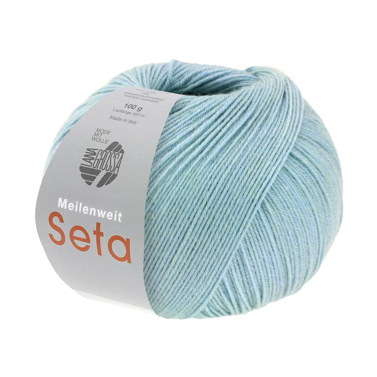 Lana Grossa - Meilenweit 100g Seta 0051 eisblau