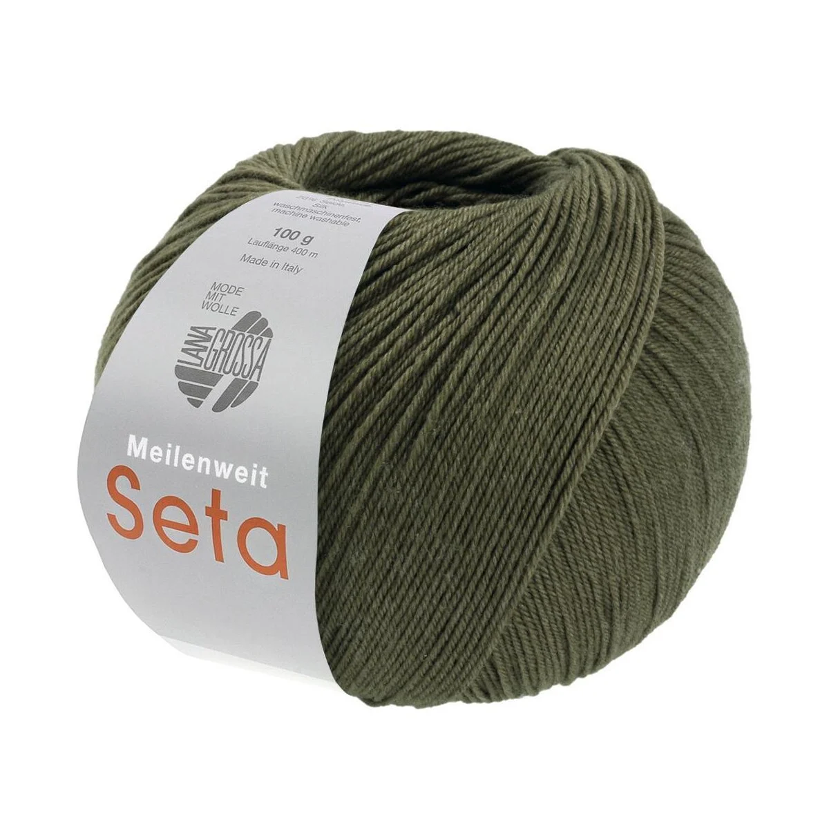 Lana Grossa - Meilenweit 100g Seta 0056 lodengrün