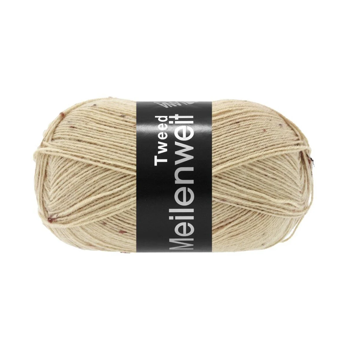 Lana Grossa - Meilenweit 100g Tweed 0178 beige meliert